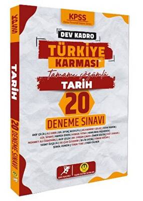 Tasarı Eğitim Yayınları KPSS Dev Kadro Türkiye Karması Tarih 20 Deneme - 1