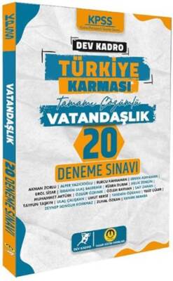 Tasarı Eğitim Yayınları KPSS Vatandaşlık Dev Kadro Türkiye Karması 20 Deneme - 1