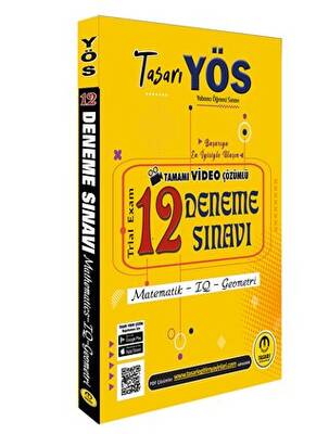 Tasarı Eğitim Yayınları Tasarı Yös 12 Video Çözümlü Deneme Sınavı - 1