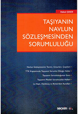 Taşıyanın Navlun Sözleşmesinden Sorumluluğu - 1