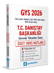 T.C. Danıştay Başkanlığı GYS Özet Ders Notları - Data Yayınları
