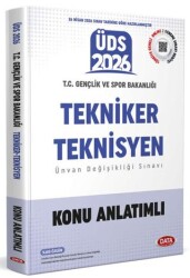 T.C. Gençlik ve Spor Bakanlığı Tekniker - Teknisyen ÜDS Konu Anlatımlı - Data Yayınları