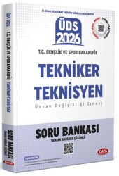 T.C. Gençlik ve Spor Bakanlığı Tekniker - Teknisyen ÜDS Soru Bankası Karekod Çözümlü - Data Yayınları