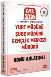 T.C. Gençlik ve Spor Bakanlığı Yurt Müdürü - Şube Müdürü - Gençlik Merkezi Müdürü GYS Konu Anlatımlı - Data Yayınları