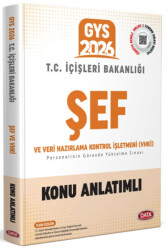 T.C. İçişleri Bakanlığı Şef GYS Konu Anlatımlı - Data Yayınları
