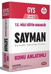 T.C. Milli Eğitim Bakanlığı Sayman GYS Konu Anlatımlı - Data Yayınları