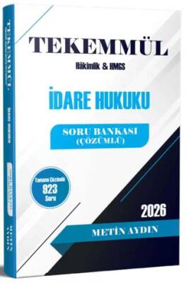 Tekemmül İdare Hukuku Soru Bankası - 1