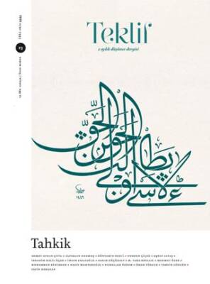 Teklif 2 Aylık Düşünce Dergisi Sayı: 23 Kasım 2025 - 1