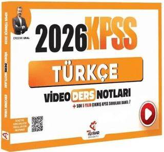 2026 KPSS Türkçe Video Ders Notları - 1