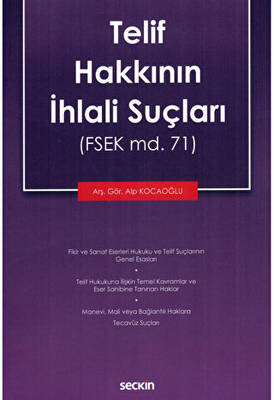 Telif Hakkının İhlali Suçları - 1