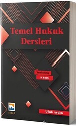 Temel Hukuk Dersleri - Nisan Kitabevi
