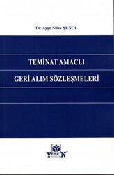 Teminat Amaçlı Geri Alım Sözleşmeleri - Yetkin Yayınları