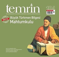 Temrin Düşünce ve Edebiyat Dergisi Sayı: 104 Haziran 2020 - Temrin Dergisi