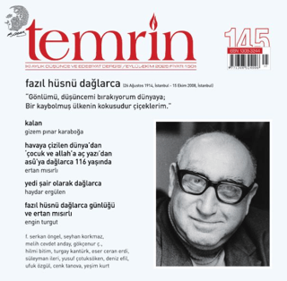 Temrin Düşünce ve Edebiyat Dergisi Sayı: 145 Eylül - Ekim 2025 - 1