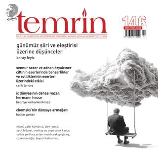 Temrin Düşünce ve Edebiyat Dergisi Sayı: 146 Kasım - Aralık 2025 - 1