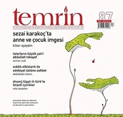 Temrin Düşünce ve Edebiyat Dergisi Sayı: 87 Ocak - Şubat 2018 - Temrin Dergisi