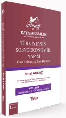 Temsil Kitap İmtiyaz Türkiyenin Sosyoekonomik Yapısı Konu Anlatımı ve Soru Bankası - 1