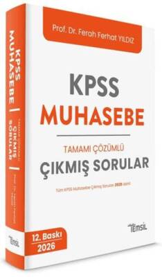 Temsil Kitap KPSS Muhasebe Tamamı Çözümlü Çıkmış Sorular - 1