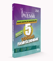 Temsil Kitap Müessir İdari Hakimlik Denemeleri Çözümlü 5 Deneme - Temsil Kitap