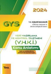 Temsil Kitap Veri Hazırlama ve Kontrol İşletmeni V.H.K.İ. Ünvanı Konu Anlatım Kitabı - Temsil Kitap