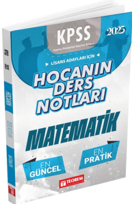 Teorem Yayıncılık Hocanın Ders Notları Matematik - 1