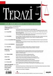 Terazi Aylık Hukuk Dergisi Sayı: 164 Nisan 2020 - Seçkin Yayıncılık