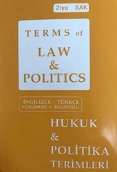 Terms of Law and Politics - Hukuk ve Politika Terimleri - SAK İngilizce Öğretimi Yayınları