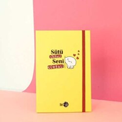The Edd Lastikli Defter 14x20 Sütü Çilekli Seni Sürekli - The Edd