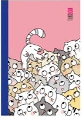 Thinkbook Renkli Spiralli Lacivert Spoiled Cats 10,5X14,8 A6 - 1