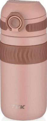 Tkk T2006 Açık Pembe 450 Ml Çelik Mug Kahve Bardağı - 1