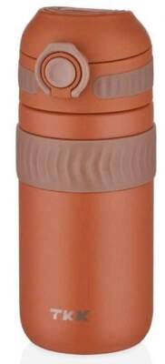 Tkk T2006 Kahverengi 450 Ml Çelik Mug Kahve Bardağı - 1