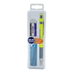 Tombow Grip 0.7 mm Plastik Kutulu Set Neon Sarı - Tombow