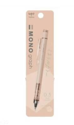 Tombow MONO Graph Mineral Mekanik Kurşun Kalem 0.5mm Blisterli Kayısı Pembesi - 1