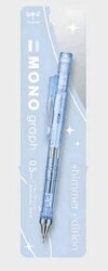 Tombow MONO graph Shimmer Mekanik Kurşun Kalem 0,5 mm Blisterli Buz Mavisi - Tombow