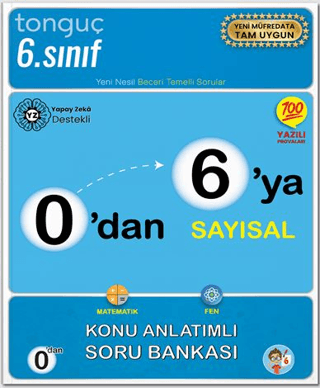 Tonguç Akademi 0`dan 6`ya Sayısal Konu Anlatımlı Soru Bankası - 1