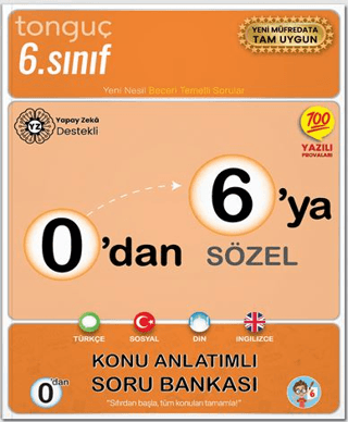 Tonguç Akademi 0`dan 6`ya Sözel Konu Anlatımlı Soru Bankası - 1