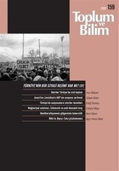 Toplum ve Bilim Dergisi Sayı: 159 - İletişim Yayınevi