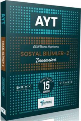 Toprak Yayıncılık AYT Sosyal Bilimler 2 Deneme - 1