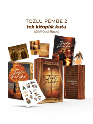 Tozlu Pembe 2 - Tek Kitaplık Kutu Yan Boyamalı - 1