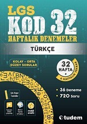 Tudem Yayınları - Bayilik 8. Sınıf Türkçe Kod 32 Haftalık Denemeleri - Tudem Yayınları - Bayilik