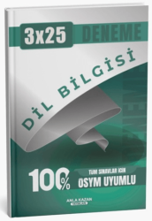 Tüm Sınavlar İçin 3x25 Dil Bilgisi Deneme - Anla Kazan Yayınları