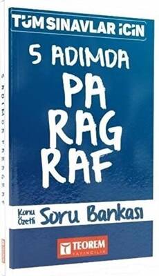 Teorem Yayıncılık Tüm Sınavlar İçin 5 Adımda Paragraf Soru Bankası - 1