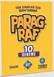 Tüm Sınavlar için Paragraf 10 Deneme Video Çözümlü - KR Akademi Yayınları