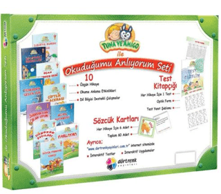 Tuna ve Amigo İle Okuduğumu Anlıyorum Seti 10 Kitap - 1