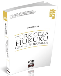 Türk Ceza Hukuku Genel Hükümler Konu Anlatımı - Savaş Yayınevi