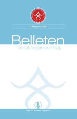 Türk Dili Araştırmaları Yıllığı Belleten 75. Sayı - Haziran 2023 - 1