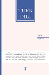Türk Dili Dergisi Sayı: 863 Kasım 2023 - Türk Dil Kurumu Yayınları