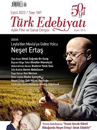 Türk Edebiyatı Dergisi Sayı: 587 Eylül 2022 - Türk Edebiyatı Dergisi