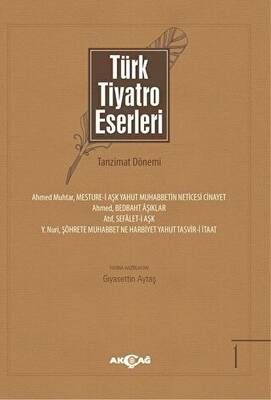 Türk Tiyatro Eserleri 1 Tanzimat Dönemi - 1