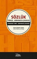 Türkçe - Kırmancca Zazaca Sözlük - Vate Yayınevi